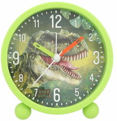 Dino World Stolní budík , T-Rex, zelený
