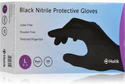 Holík International Nitril Black mănuși de protecție din nitril, fără pudră mărime L 2x50 buc