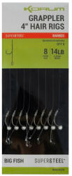 Korum Grappler Hair Rigs 10cm 14 Szakálas Füles Monofil Előkött Horog 8db (K0310157)