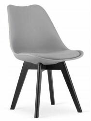 ARTOOL Konyha/nappali szék, Artool, Mark, PP, fa, szürke és fekete, 49x5 (ART-3754_1)