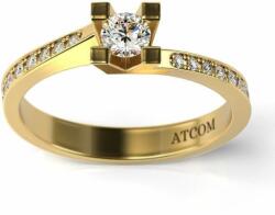 ATCOM Miruna modell sárga arany eljegyzési gyűrű (I-AU-G-MIRUNA)