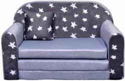  Kétszemélyes gyerek kanapé, kihajtható - Csillagos (GYKCS)
