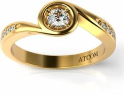 ATCOM Vitaly modell sárga arany eljegyzési gyűrű (I-AU-G-VITALY)