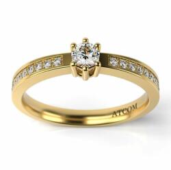 ATCOM Augustus modell sárga arany eljegyzési gyűrű (I-AU-G-AUGUSTUS)