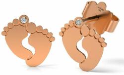 ATCOM Baby Feet rózsaszín arany fülbevaló (C-AU-R-BABY-FEET)