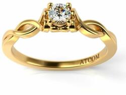 ATCOM Viktor modell sárga arany eljegyzési gyűrű (I-AU-G-VIKTOR)