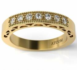 ATCOM Alvin modell sárga arany eljegyzési gyűrű (I-AU-G-ALVIN)