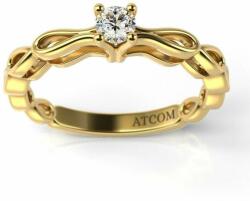 ATCOM Perodon sárga arany eljegyzési gyűrű (I-AU-G-PERODON)