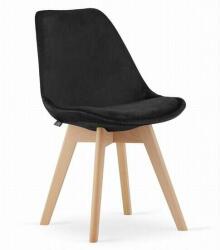 ARTOOL Konyha/nappali szék, Artool, Felhők, bársony, fa, fekete, 48.5x54 (ART-3397_1)