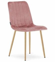 ARTOOL Konyha/nappali szék, Artool, Lava, bársony, fa, rózsaszín, 43x51x90 cm (ART-3785_1)