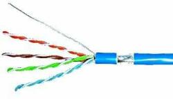 Schrack F/UTP Cat. 5e kábel, HSEKF424P1, 4x2xAWG24/1, PVC, Eca, kék, doboz (RVN-HSEKF424P1)