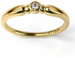 ATCOM Miranda sárga arany eljegyzési gyűrű (I-AU-G-MIRANDA)