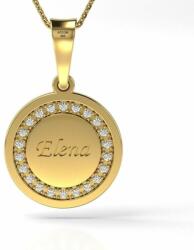 ATCOM Sárga arany Magic Coin gyémánt nyaklánc (LP-AU-G-MAGIC-COIN-DIAMANTE)