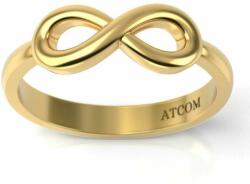 ATCOM Infinit modell sárga arany eljegyzési gyűrű (I-AU-G-INFINIT)
