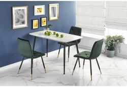 Halmar MARCO asztal, szín: lap - fehér márvány, lábak - fekete (V-CH-MARCO-ST)