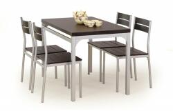 Halmar MALCOLM asztal + 4 szék szín: wenge (V-CH-MALCOLM-ZESTAW-WENGE)