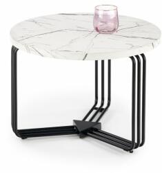 Halmar ANTICA M, c. asztal fehér márvány asztallap - fekete keret (V-CH-ANTICA-M-LAW)