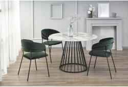 Halmar BRODWAY asztal, szín: lap - fehér márvány, lábak - fekete (V-CH-BRODWAY-ST)