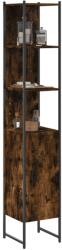 vidaXL füstös tölgyszínű szerelt fa fürdőszobaszekrény 33x33x185, 5 cm (842473) - vidaxl