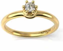 ATCOM Almira sárga arany eljegyzési gyűrű (I-AU-G-ALMIRA)