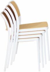  Rakásolható szék, fehér/bézs, RAVID TYP 1 (0000373359)