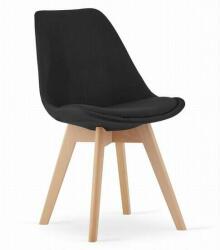 ARTOOL Konyha/nappali szék, Artool, Felhők, szövet, fa, fekete, 48.5x54x84 cm (ART-3760_1)