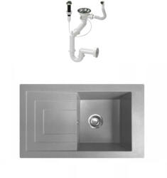 NERO Cortina Gránit mosogató + dugóemelő (szürke) - miniwebshop