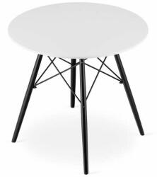 ARTOOL Skandináv stílusú asztal, Artool, Todi, kerek, MDF és fa, fekete- (ART-3777_1)