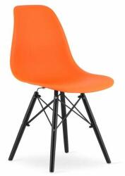 ARTOOL Skandináv stílusú szék, Artool, Osaka, PP, fa, narancs és fekete, (ART-3600_1)