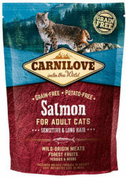 CARNILOVE Salmon for Adult Cats with Sensitive Digestion, Long-Haired Cats 400 g
