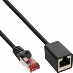 InLine Cablu prelungitor RJ45 Cat. 6 S/FTP (PiMf) LSOH T-M 2m Negru, InLine IL76902X (IL76902X)
