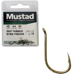 Mustad Ultra Np Out Turned Eyed Feeder 16 10db/csomag (m4260016) - marlin