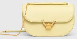 Coccinelle bőr táska sárga - sárga Univerzális méret - answear - 99 990 Ft