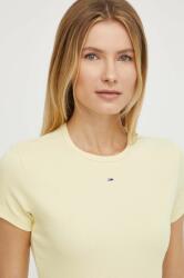 Tommy Jeans t-shirt női, sárga - sárga L - answear - 13 990 Ft