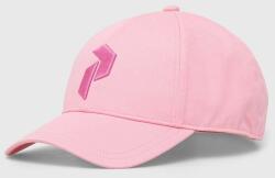 Peak Performance pamut baseball sapka rózsaszín, nyomott mintás - rózsaszín Univerzális méret