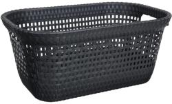 5five Simple Smart Cos de rufe Rattan Gri antracit, plastic, 60 x 40 x 26 cm, 45 litri
