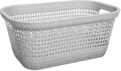 5five Simple Smart Cos de rufe Rattan Gri deschis, plastic, 60 x 40 x 26 cm, 45 litri