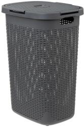 5five Simple Smart Cos rufe Flexible, Gri Antracit, plastic, 60 litri, 35, 2 x 45 x H 65, 8 cm