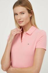 Tommy Jeans poló női, rózsaszín - rózsaszín S - answear - 19 990 Ft