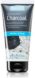 Beauty Formulas Scrub Facial cu Carbune Activ, Anti Puncte Negre, Beauty Formulas, 150 ml