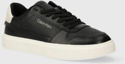 Calvin Klein bőr sportcipő LOW TOP LACE UP BSKT fekete, HM0HM01254 - fekete Férfi 43 - answear - 48 990 Ft