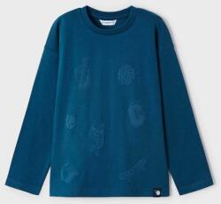 MAYORAL gyerek pamut hosszú ujjú felső nyomott mintás - kék 92 - answear - 5 025 Ft
