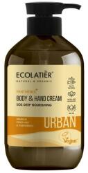 Ecolatier Cremă pentru mâini și corp SOS Nutriție profundă. Marula, nuci kukui și pantenol - Ecolatier Urban Nourishing Body & Hand Cream 400 ml