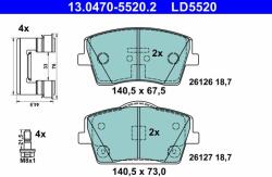 ATE set placute frana, frana disc ATE 13.0470-5520.2 - automobilus