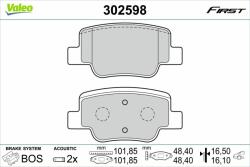 VALEO set placute frana, frana disc VALEO 302598 - automobilus