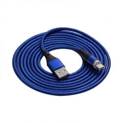 Akyga USB-A - USB type C mágneses kábel 2m kék-fekete (AK-USB-43)