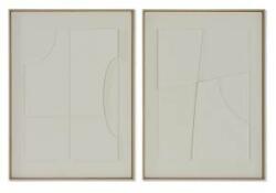 Home ESPRIT Tablou Home ESPRIT Abstract Scandinav 55 x 4 x 75 cm (2 Unități)