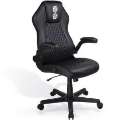 KONIX 78441120436 gamer szék Gamer karosszék Párnázott ülés Fekete (KX-JUJU-CHAIR-W) (KX-JUJU-CHAIR-W)