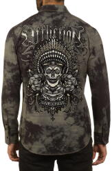 AFFLICTION мъжка риза affliction - gallatin - ОПУШЕНА МАСЛИНА - 110wv927-duov