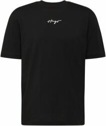 HUGO Tricou 'Dontevideo' negru, Mărimea XL